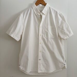 Club Monaco White Casual Button Down Shirt